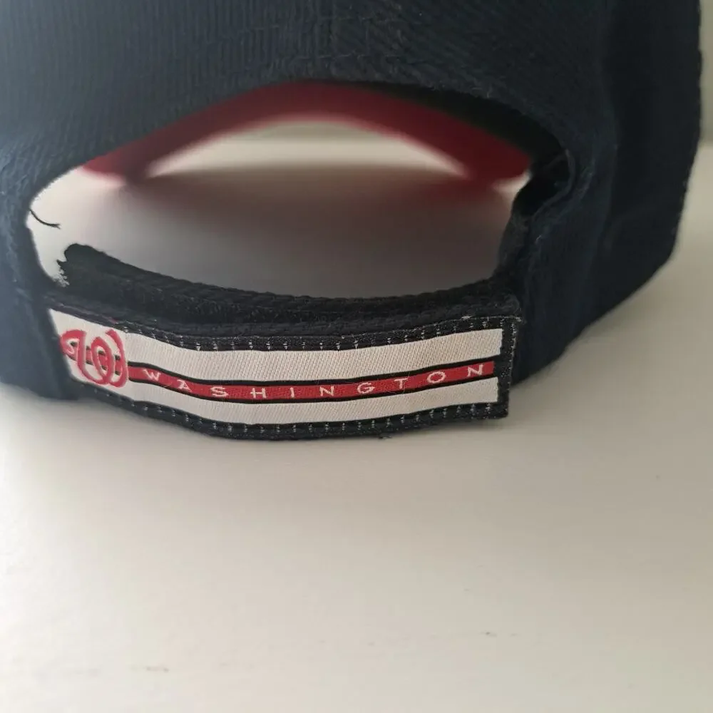 Washington Nationals MLB '47 Brand Adjustable Logo Hat Red White Blue - Picture 3 of 11